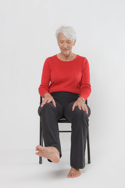 Chair Yoga for seniors maneuver